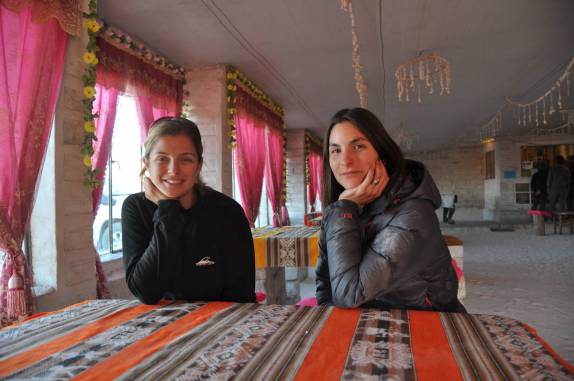 Com a Krasna no Hotel de Sal de Puerto Chuvica, no Salar de Uyuni, na Bolívia